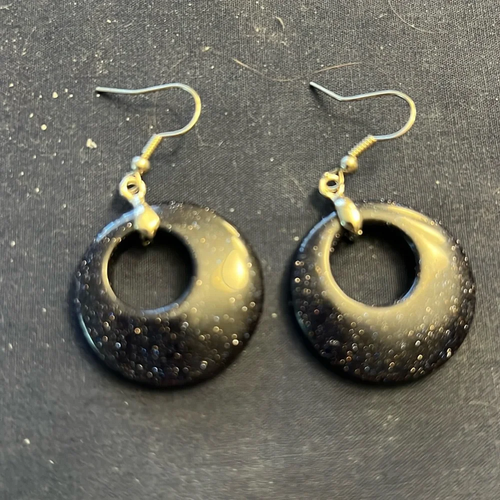 Goldstone Hoop Earrings - Picture 1 of 1